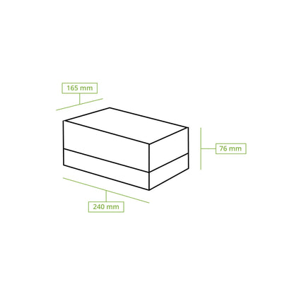 Cupcake boxes (6 pieces) with cellulose window, white
