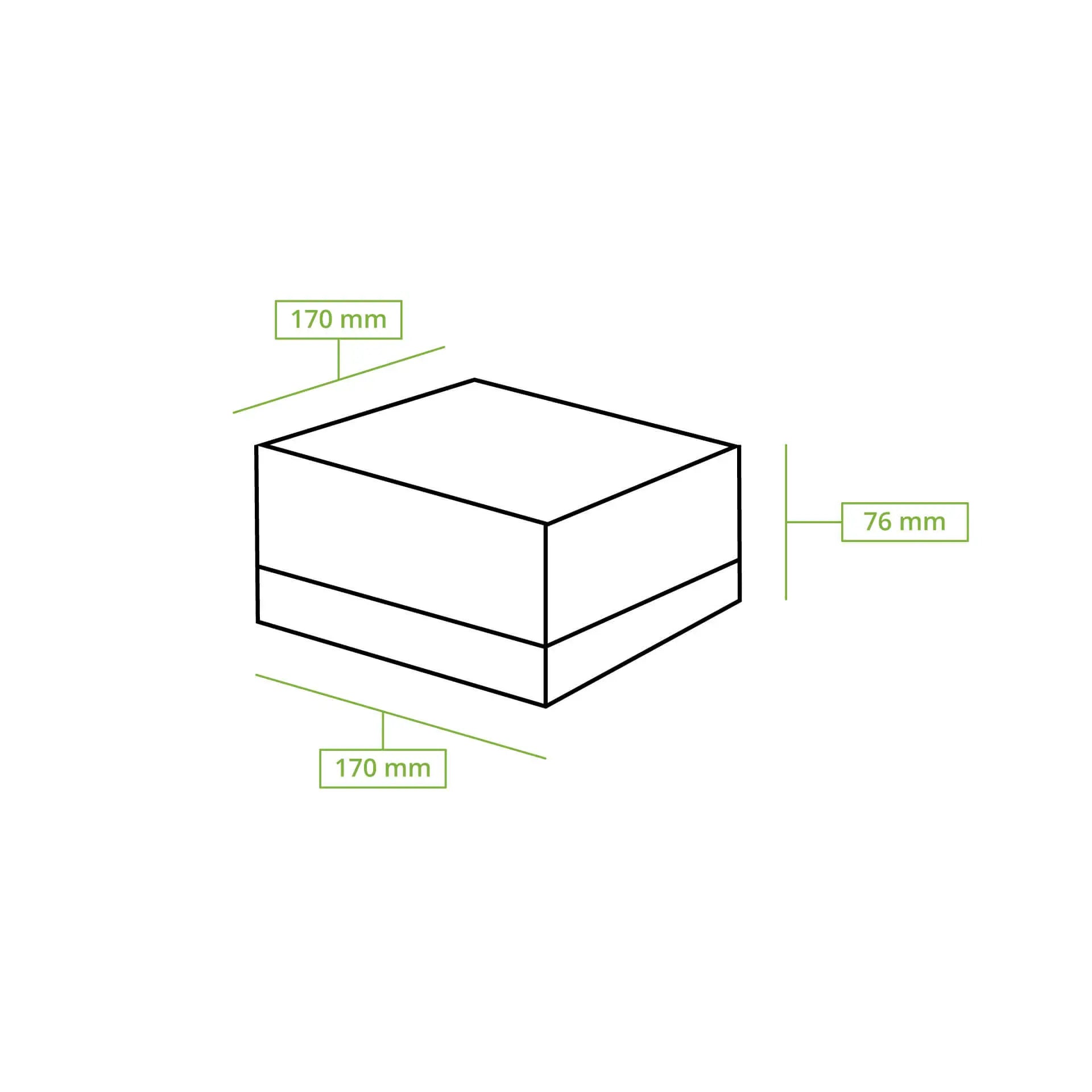 Cupcake boxes (4-pack), cellulose window, white