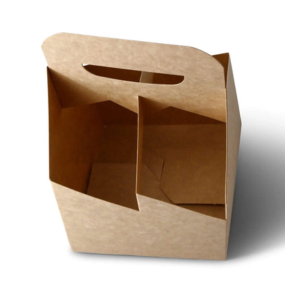 Bottle carrier (4-pack) made of cardboard, foldable