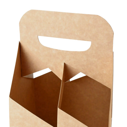 Bottle carrier (4-pack) made of cardboard, foldable