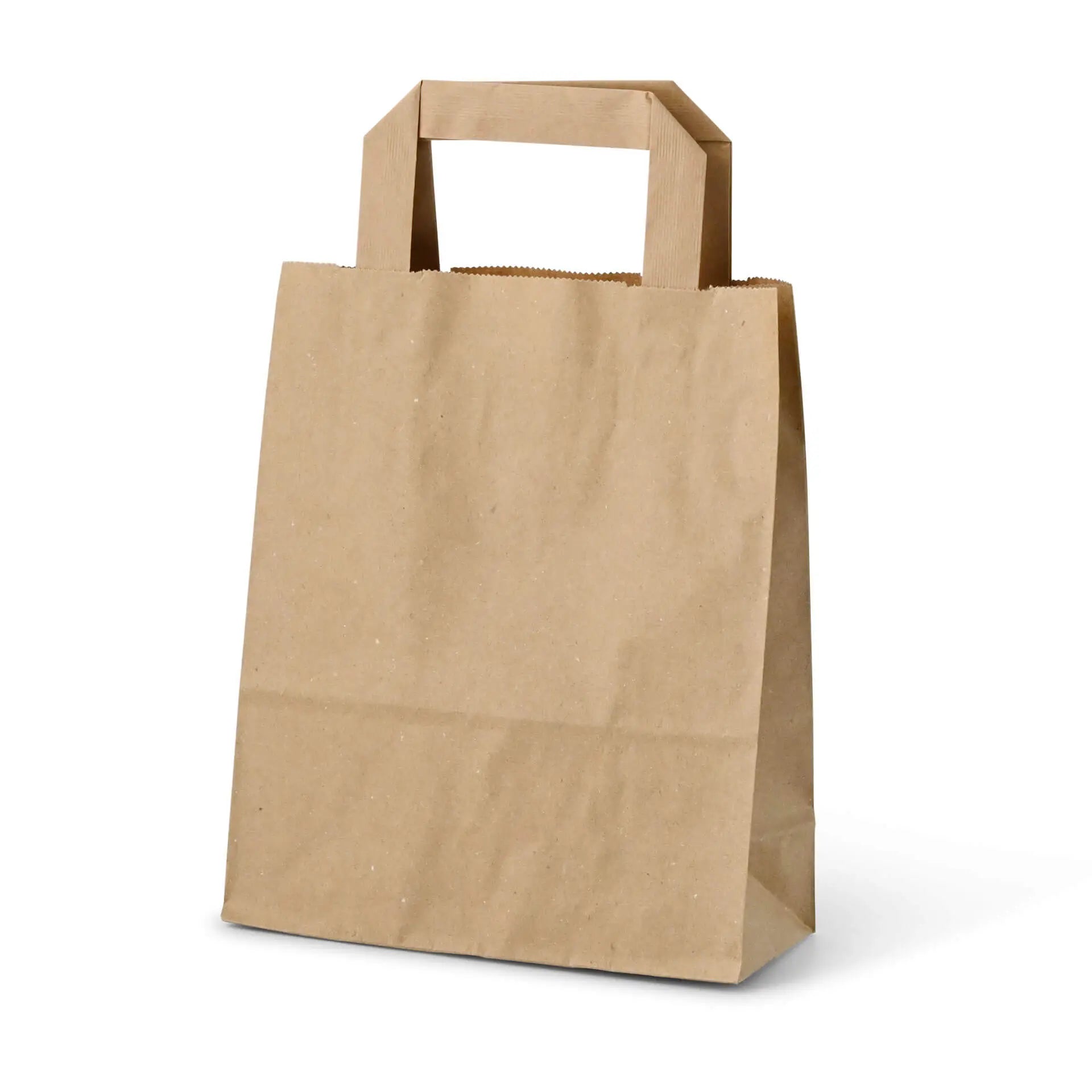 Tragetaschen aus Recyclingpapier S, 18 x 8 x 22 cm, braun                                   