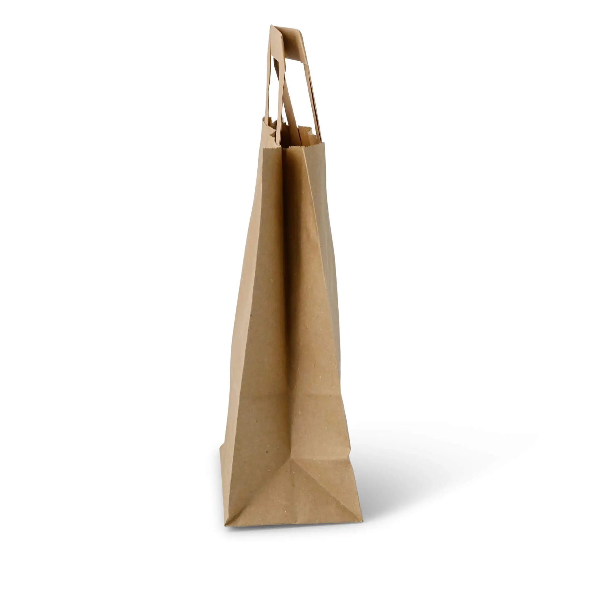 Tragetaschen aus Recyclingpapier S, 18 x 8 x 22 cm, braun                                   