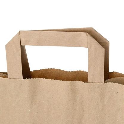 Tragetaschen aus Recyclingpapier S, 18 x 8 x 22 cm, braun                                   