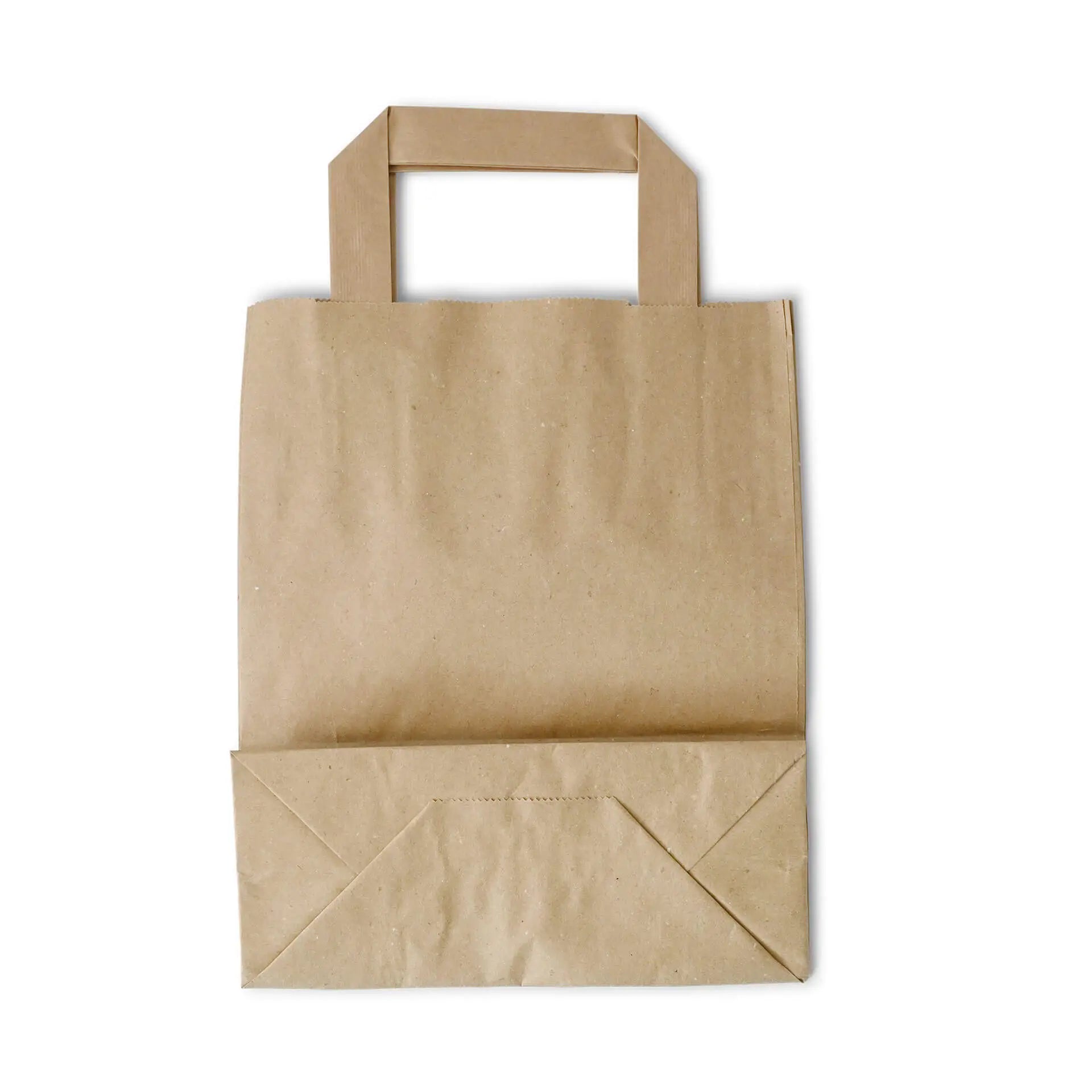Tragetaschen aus Recyclingpapier S, 18 x 8 x 22 cm, braun                                   