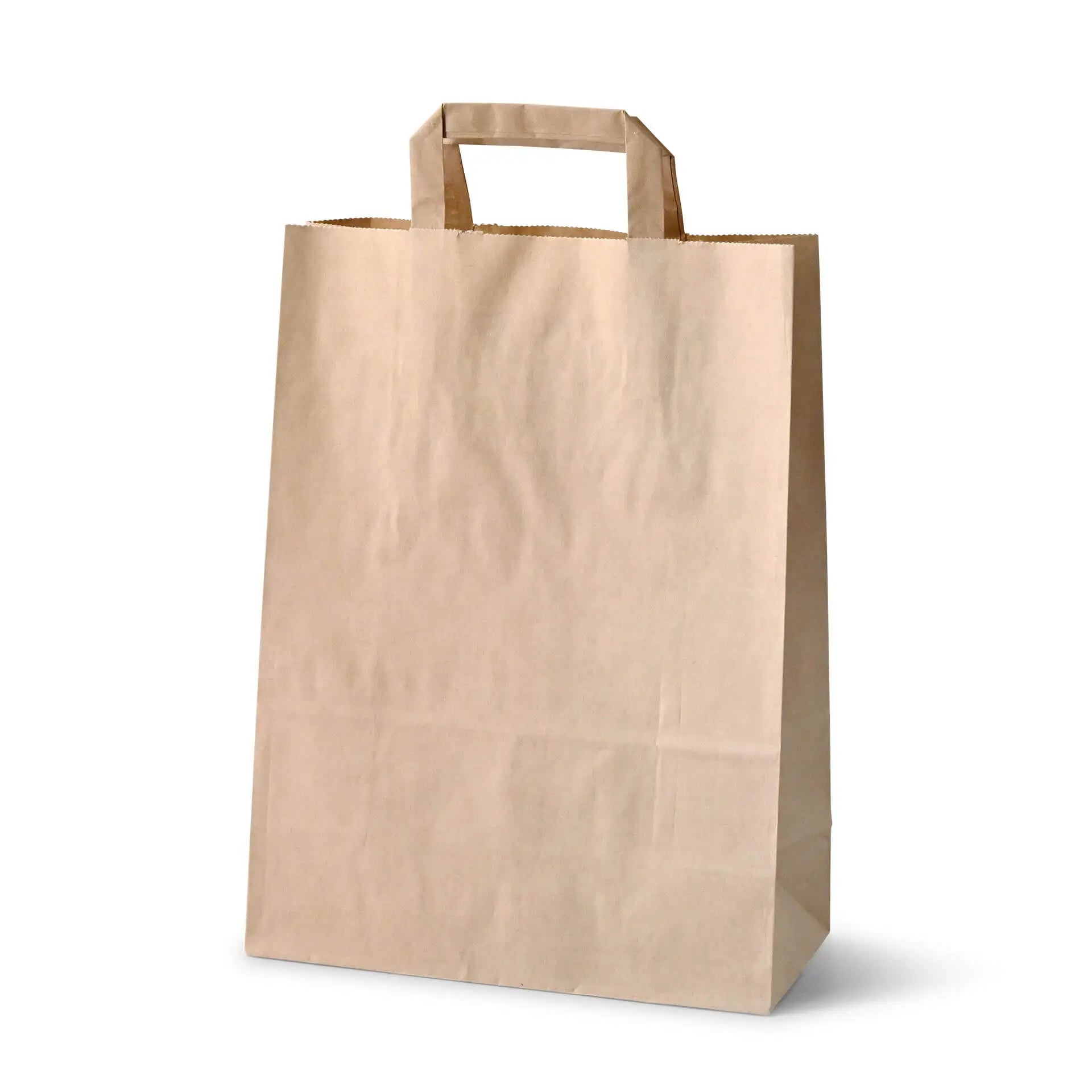 Tragetaschen aus Recyclingpapier L, 26 x 12 x 35 cm, braun