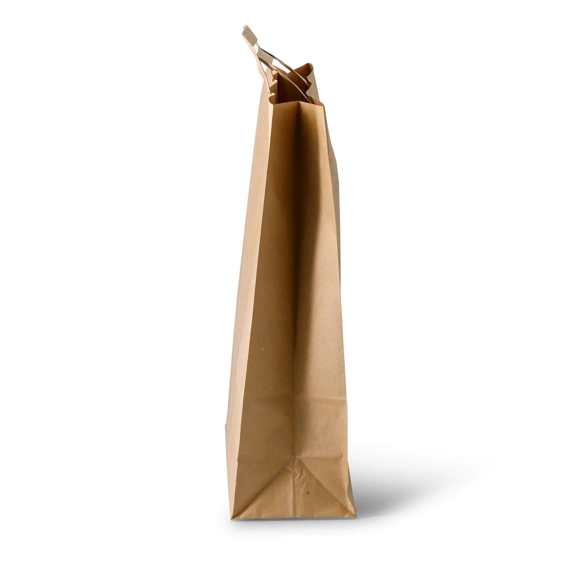 Tragetaschen aus Recyclingpapier XL, 32 x 12 x 40 cm, braun