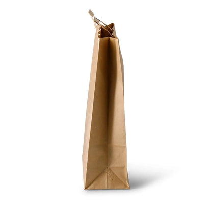 Tragetaschen aus Recyclingpapier XL, 32 x 12 x 40 cm, braun