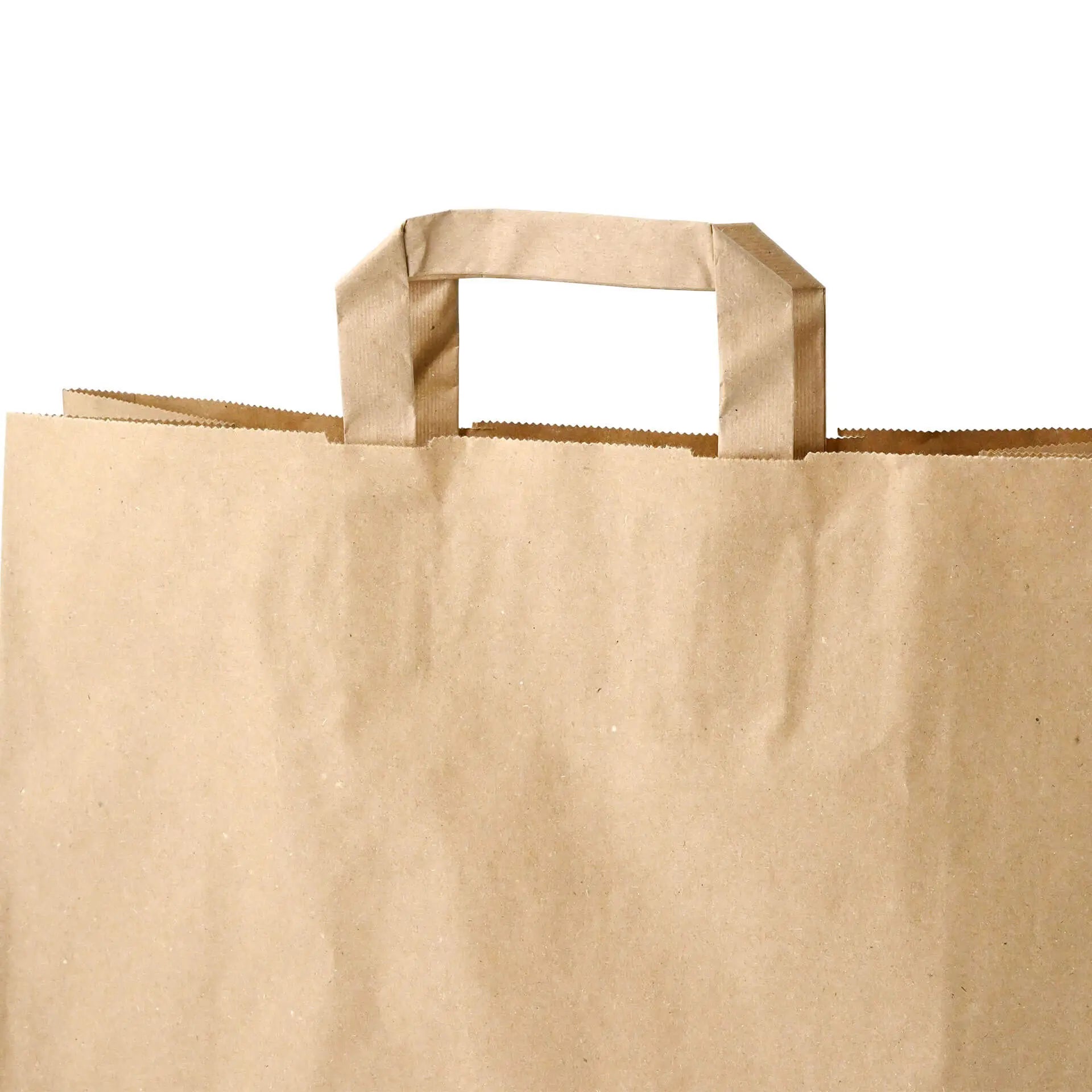 Tragetaschen aus Recyclingpapier XL, 32 x 12 x 40 cm, braun