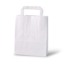 Tragetaschen aus Kraftpapier S, 18 x 8 x 22 cm, weiß