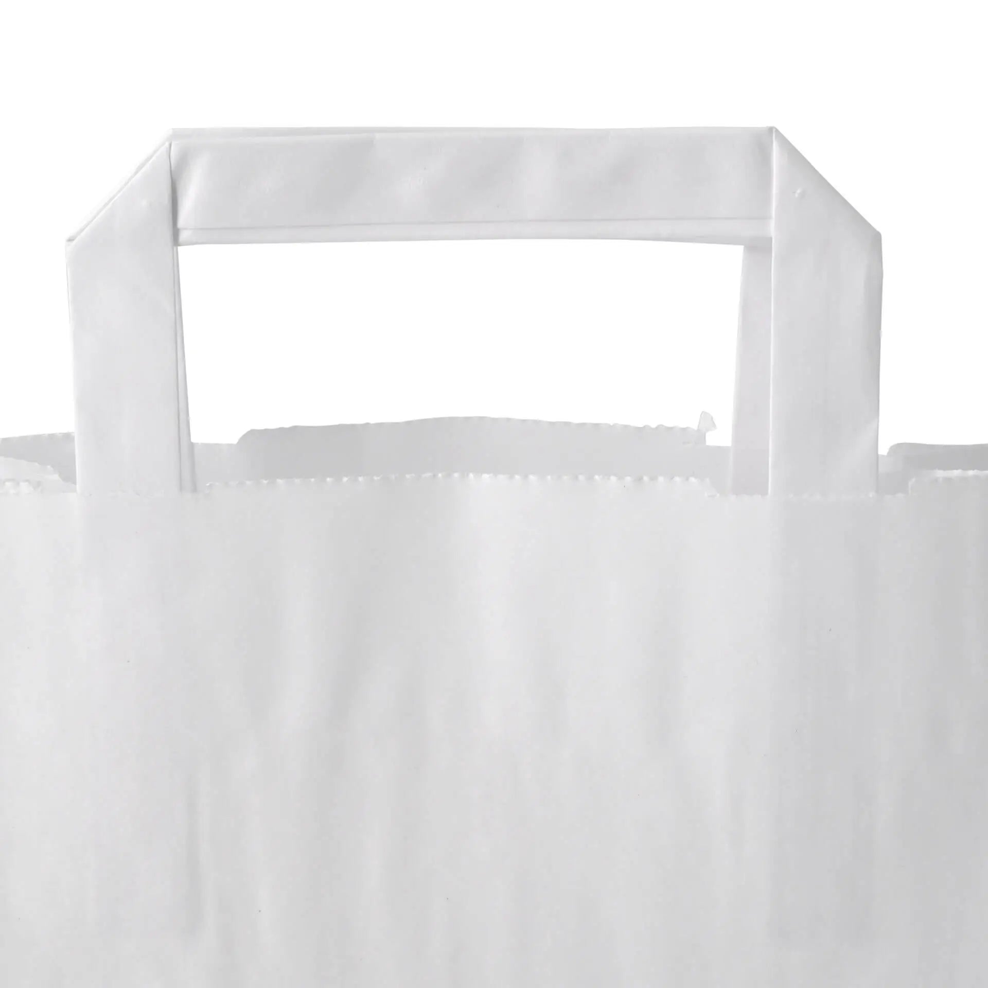 Tragetaschen aus Kraftpapier S, 18 x 8 x 22 cm, weiß