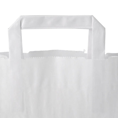 Tragetaschen aus Kraftpapier S, 18 x 8 x 22 cm, weiß