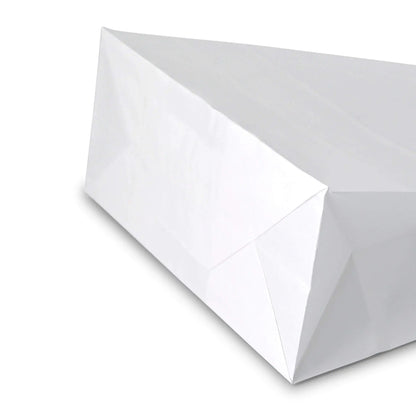 Tragetaschen aus Kraftpapier S, 18 x 8 x 22 cm, weiß