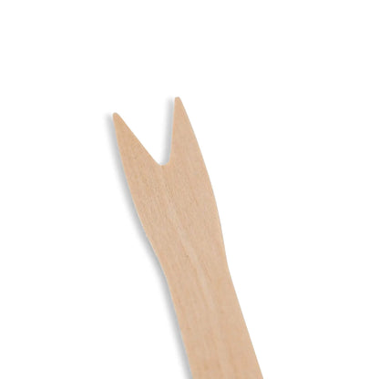 Pommesgabeln aus Holz 8,5 cm