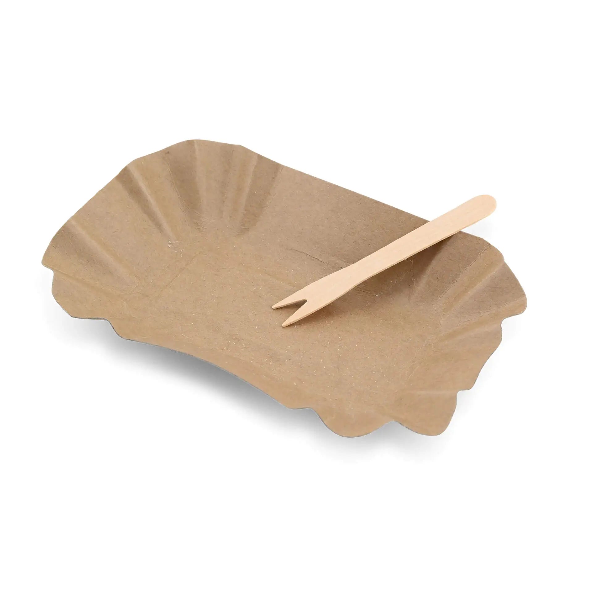 Wooden chip forks, 8.5 cm