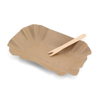 Pommesgabeln aus Holz 8,5 cm