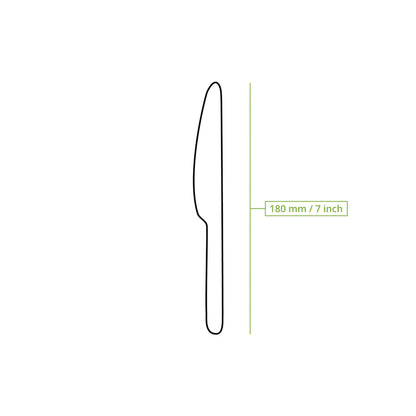 Mehrweg-Messer 18 cm, braun