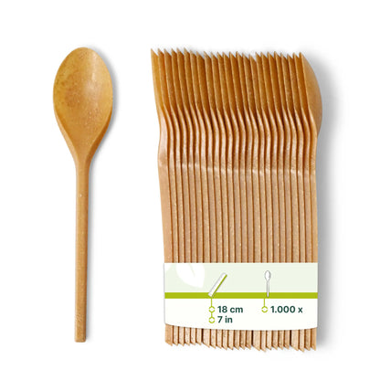 Mehrweg-Löffel 18 cm, braun