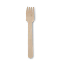 Wooden cake forks 14 cm, bio-coated