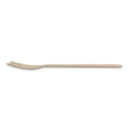 Wooden cake forks 14 cm, bio-coated