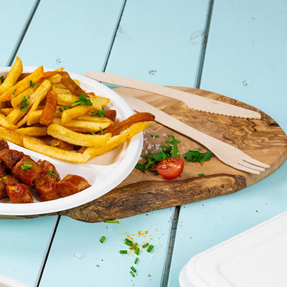 Wooden forks (Premium) 18 cm, bio-coated