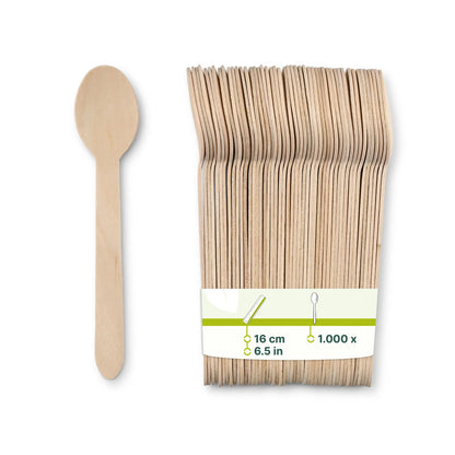 Holzlöffel 16 cm, biobeschichtet