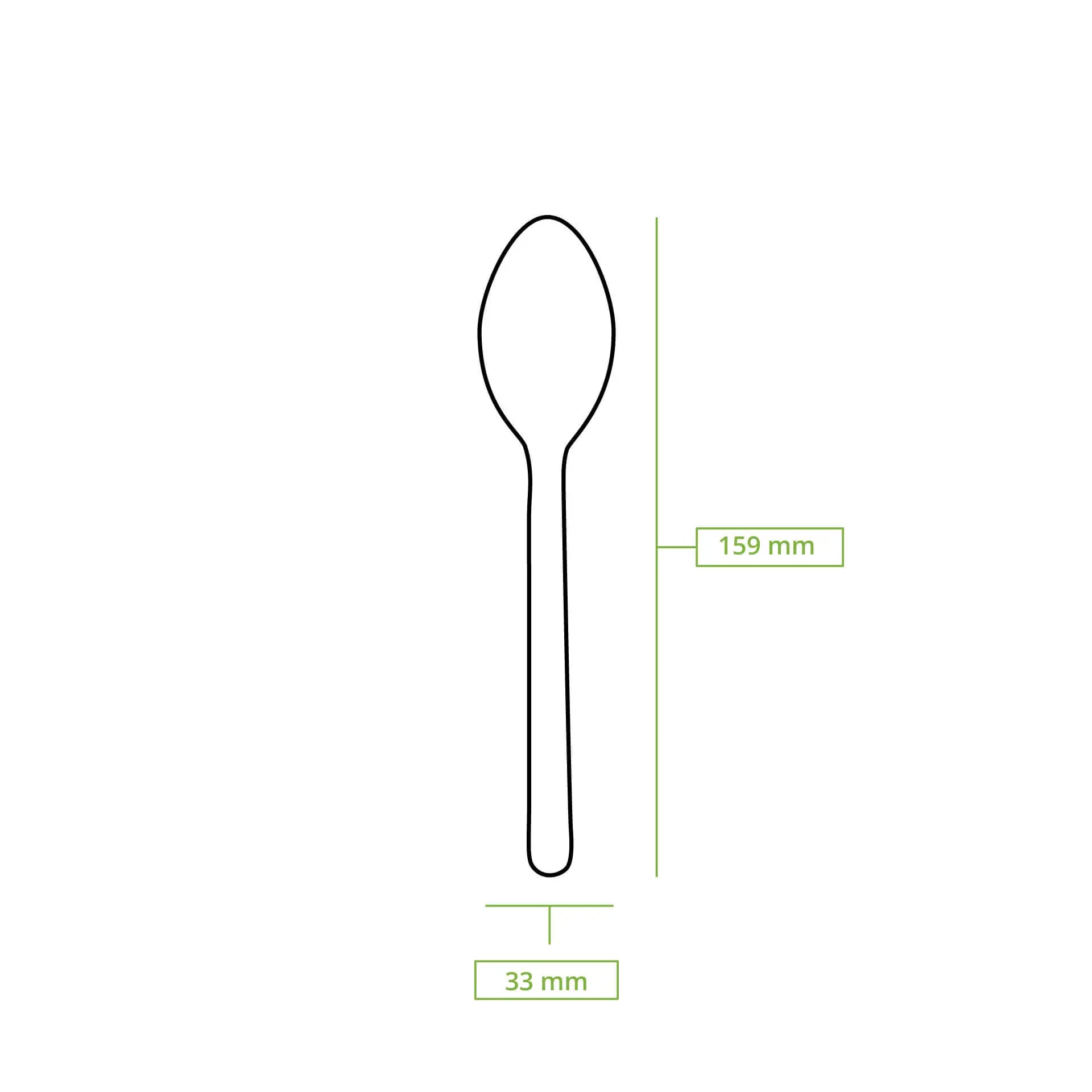 Wooden spoons 16 cm, bio-coated