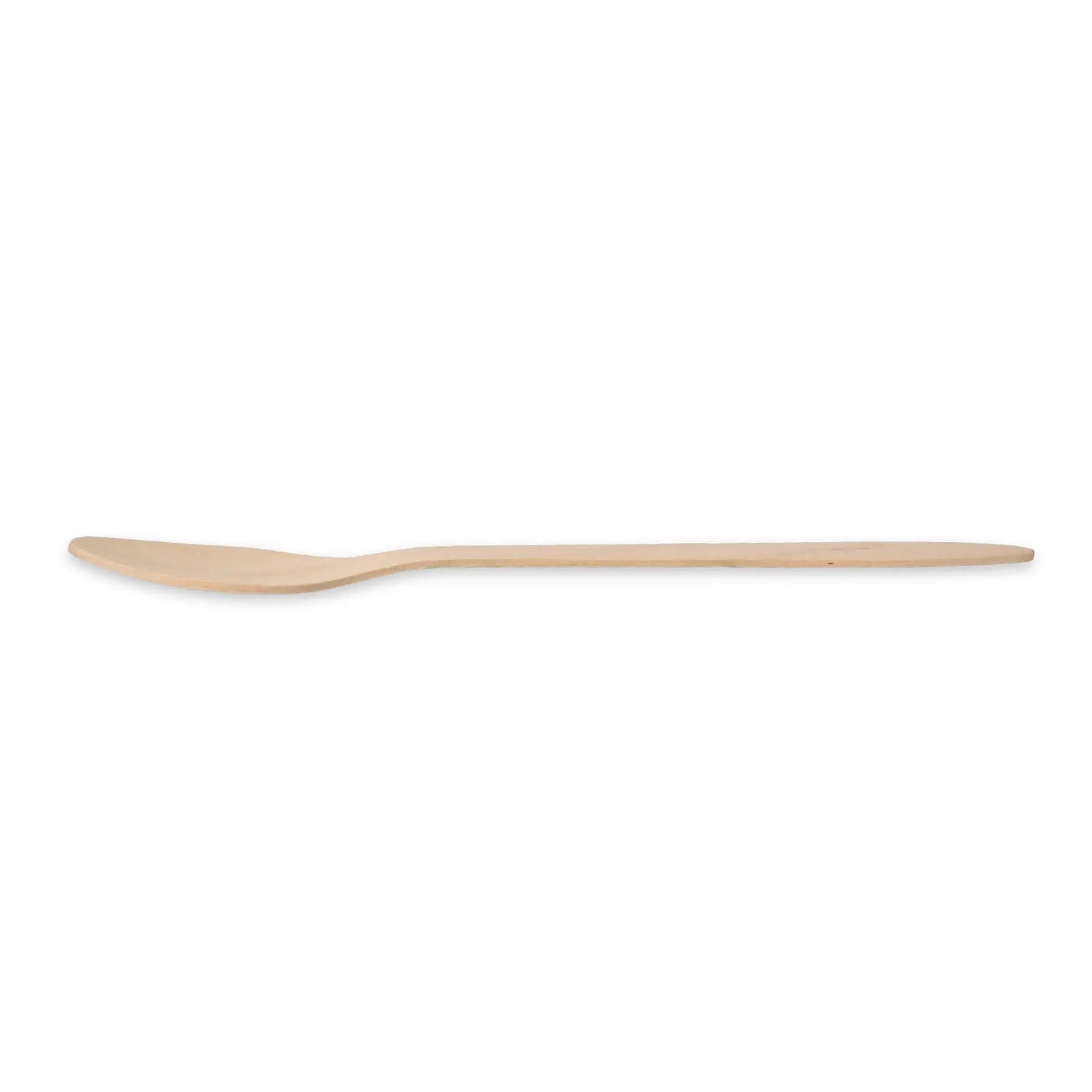 Wooden dessert spoon 18 cm, bio-coated