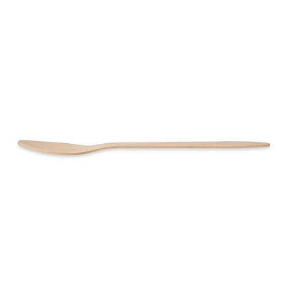 Wooden dessert spoon 18 cm, bio-coated