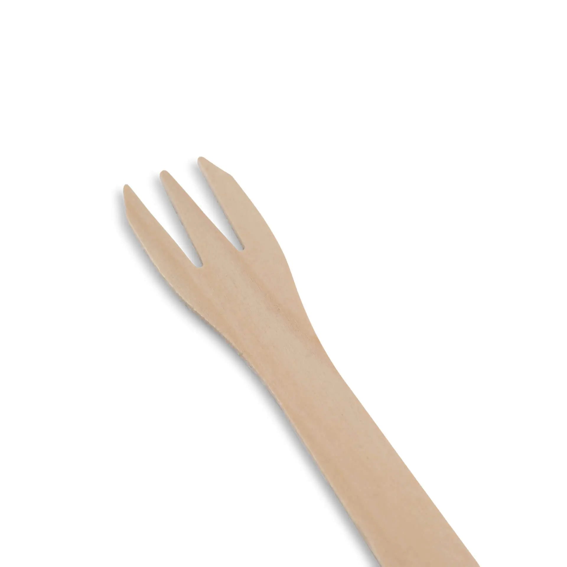 Wooden chip forks XL 17.5 cm, 3 prong