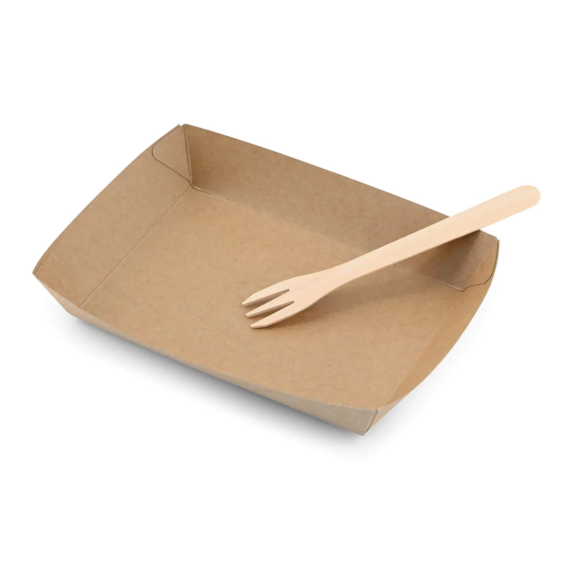 Wooden chip forks XL 17.5 cm, 3 prong