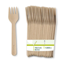 Papiergabeln 16,5 cm, braun