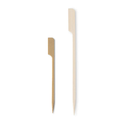Flaggenspieße aus Bambus, 12 cm, unbehandelt
