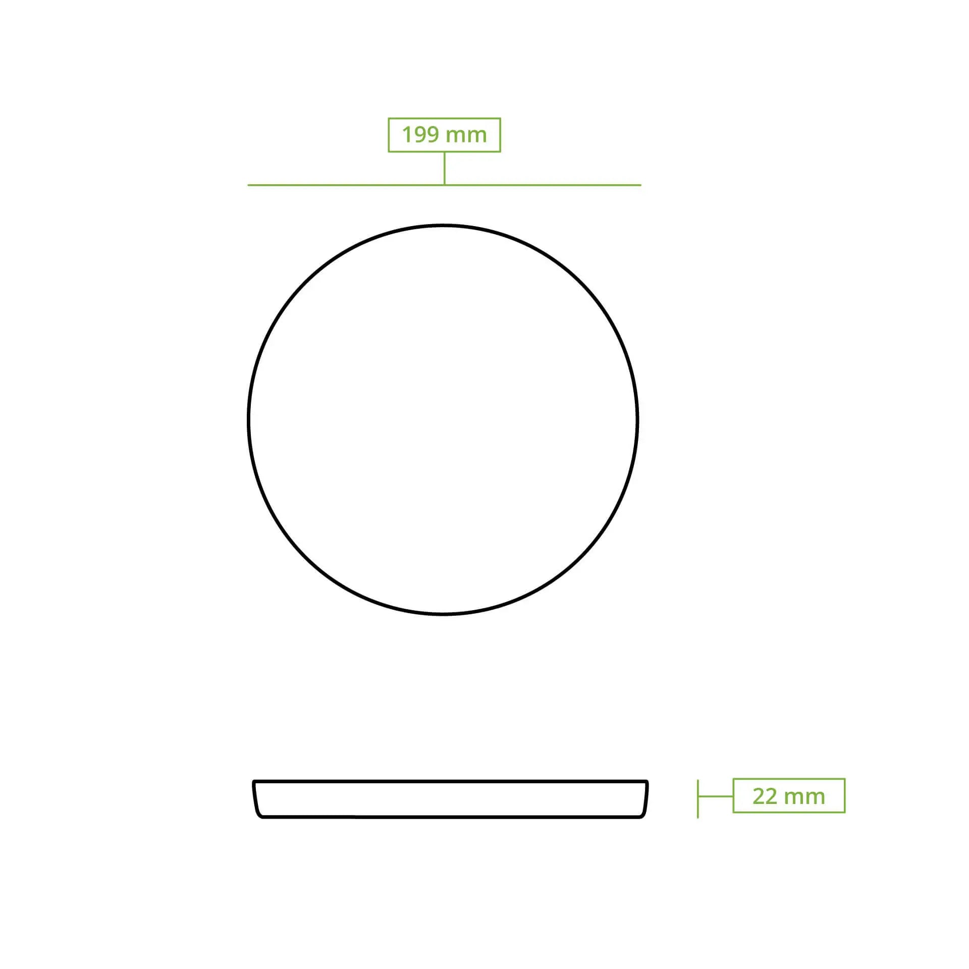 Reusable plates "merways Plate" Ø 20 cm, round, pepper / grey