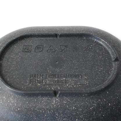 Reusable snack bowls "merways Plate" 13.5 x 18.4 x 3 cm, oval, pepper / grey