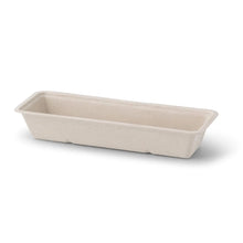 Sugarcane snack trays, 7.5 x 20 x 3.5 cm