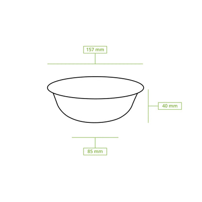 250 ml, Sugarcane-bowls, round