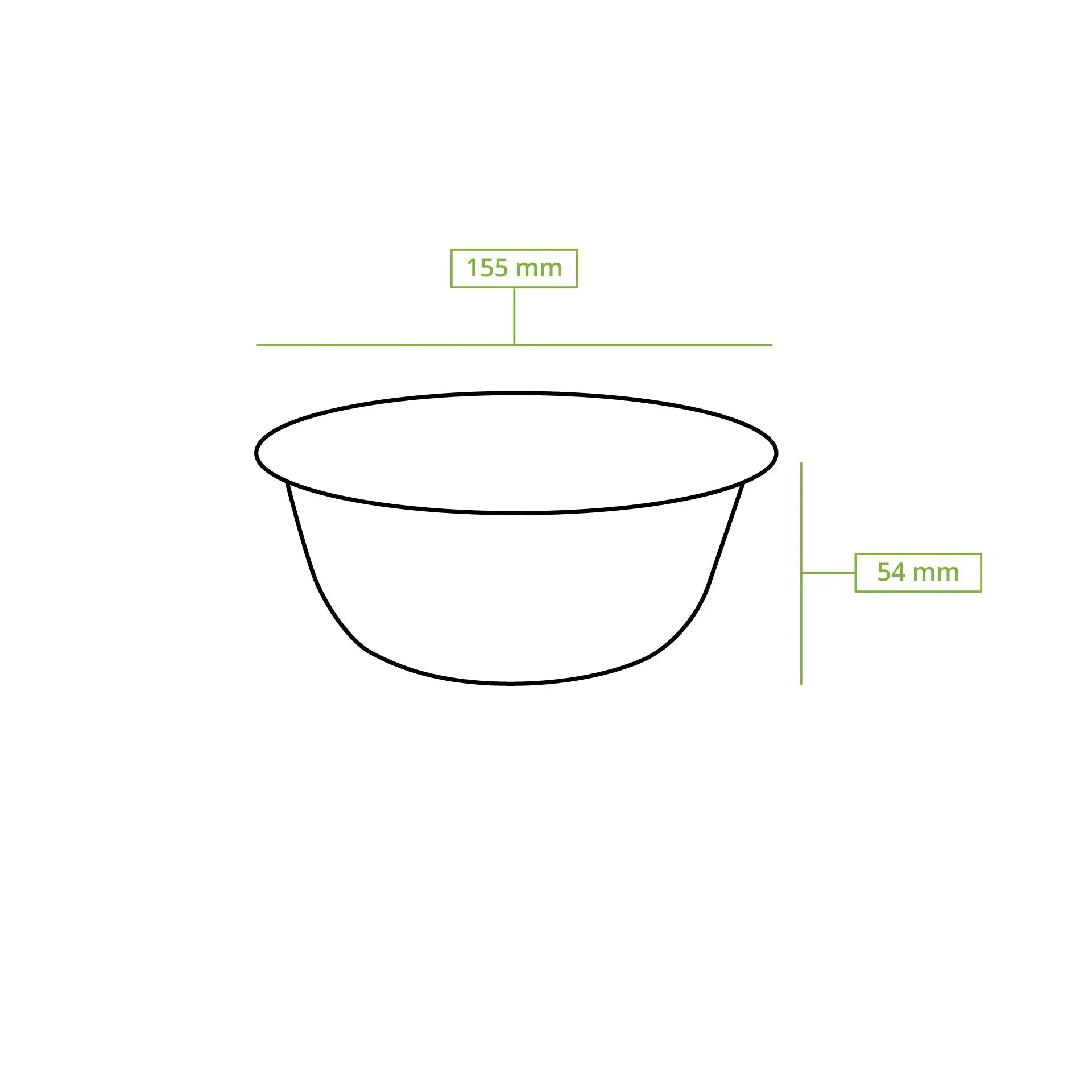 Sugarcane-bowls 500 ml, white, round