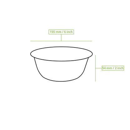 Schalen aus Zuckerrohr 500 ml, weiß, rund