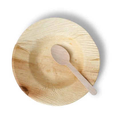 Palm leaf plates "Palmware®" Ø 23 cm, deep, round, with rim