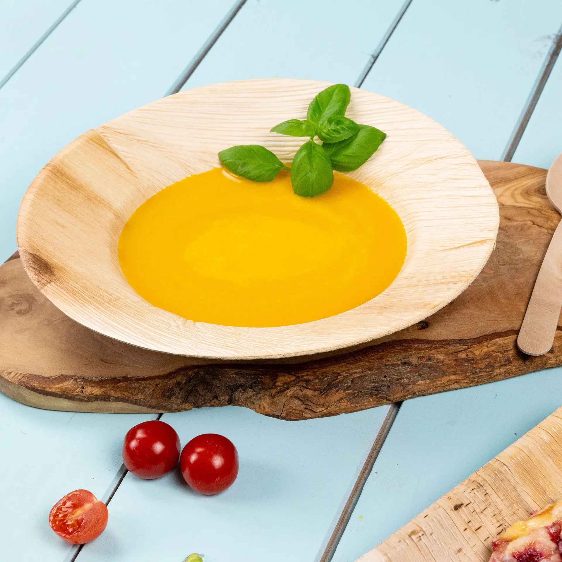 Palmblatt Teller "Palmware®" Ø 23 cm, tief, rund, mit Rand