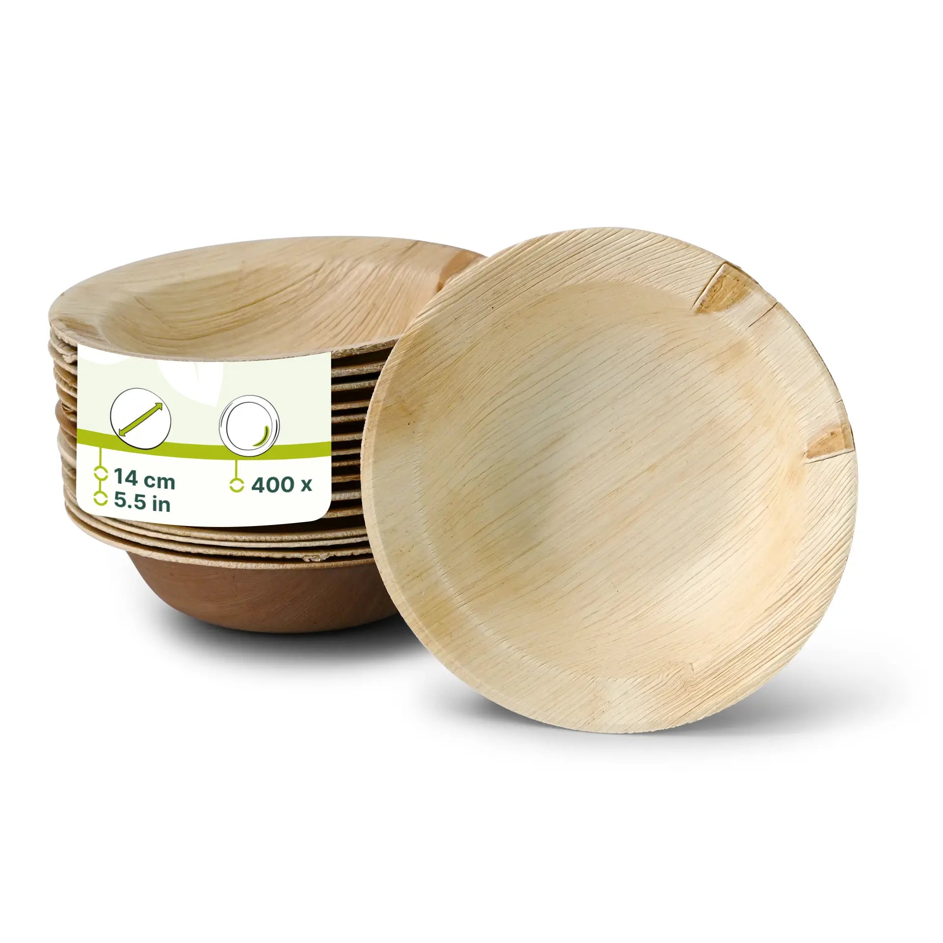 Palmblatt Teller "Palmware®" Ø 14 cm, tief, rund, mit Rand