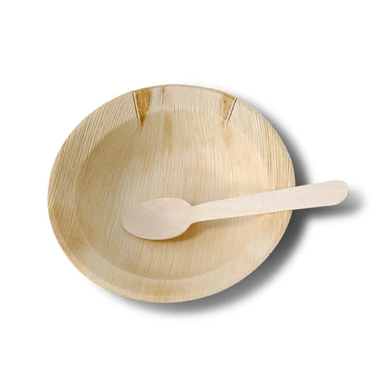 Palm leaf plates "Palmware®" Ø 14 cm, deep, round, with rim