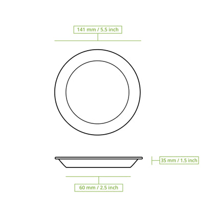 Palmblatt Teller "Palmware®" Ø 14 cm, tief, rund, mit Rand