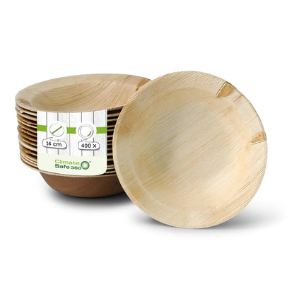 Palm leaf plates "Palmware®" Ø 14 cm, deep, round, with rim