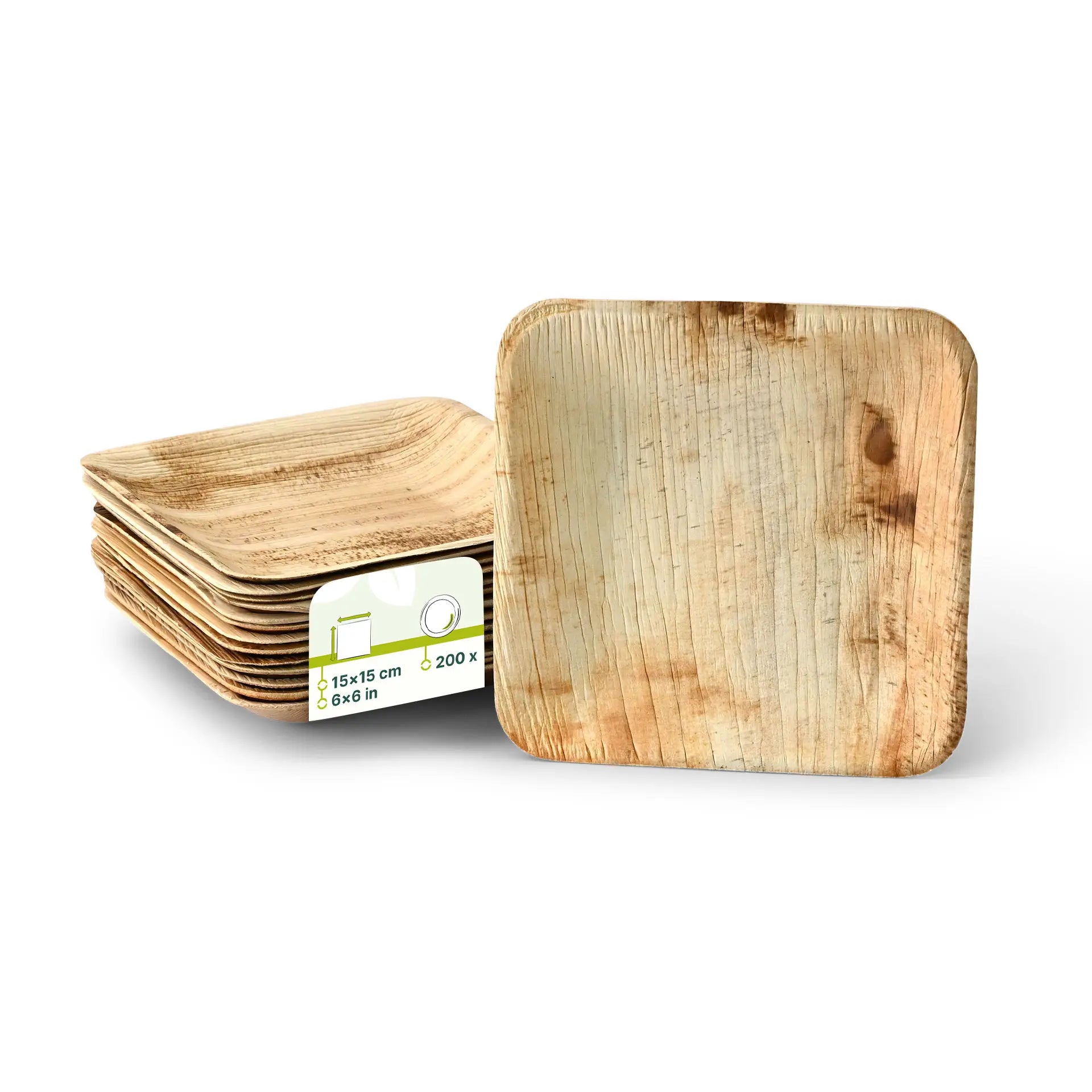 Palmblatt Teller "Palmware®" 15 x 15 cm, quadratisch