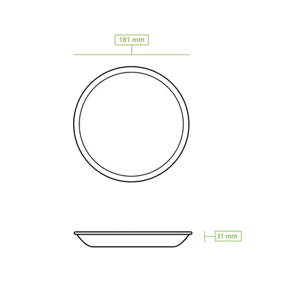 Palm leaf plates "Palmware®" Ø 18 cm, deep, round