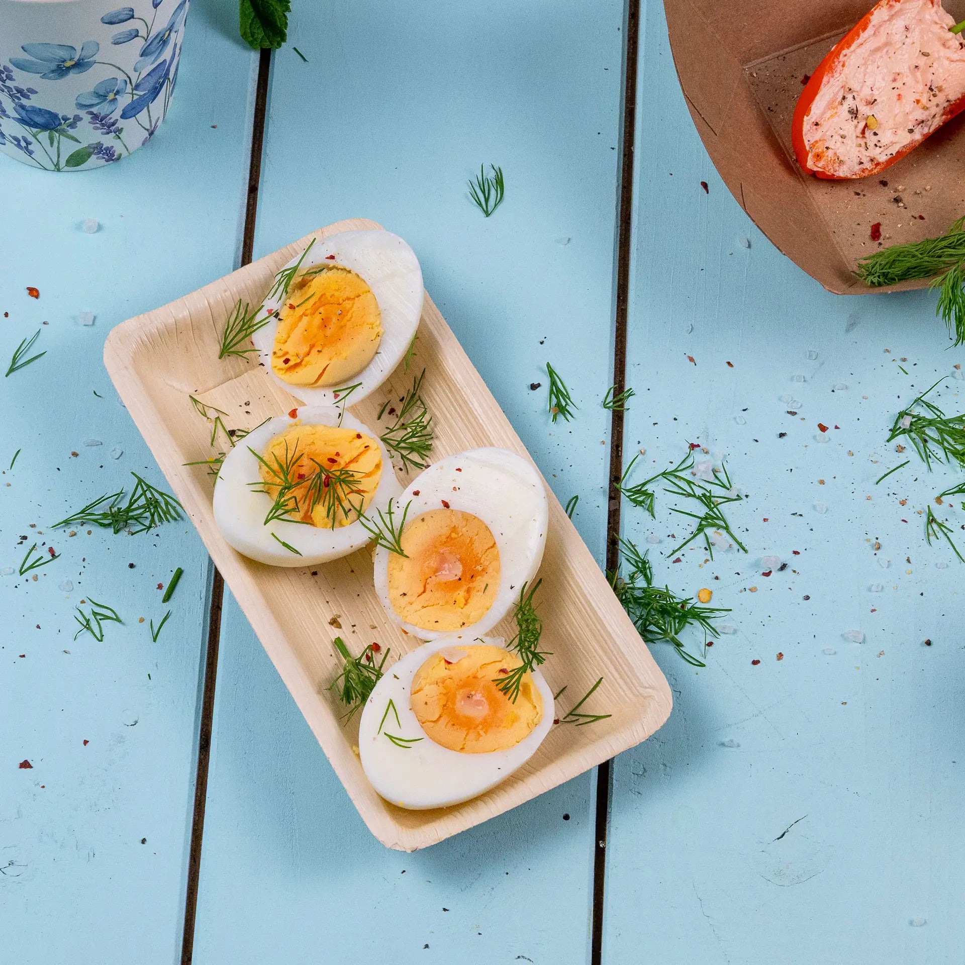 Palmblatt Schälchen "Palmware®" 125 ml, rechteckig