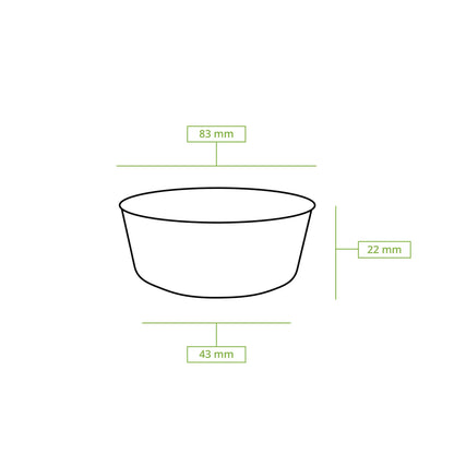 Palm leaf bowls  "Palmware®" 80 ml, square