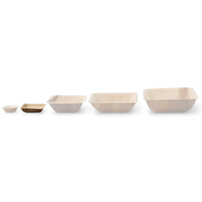 Palm leaf bowls  "Palmware®" 80 ml, square