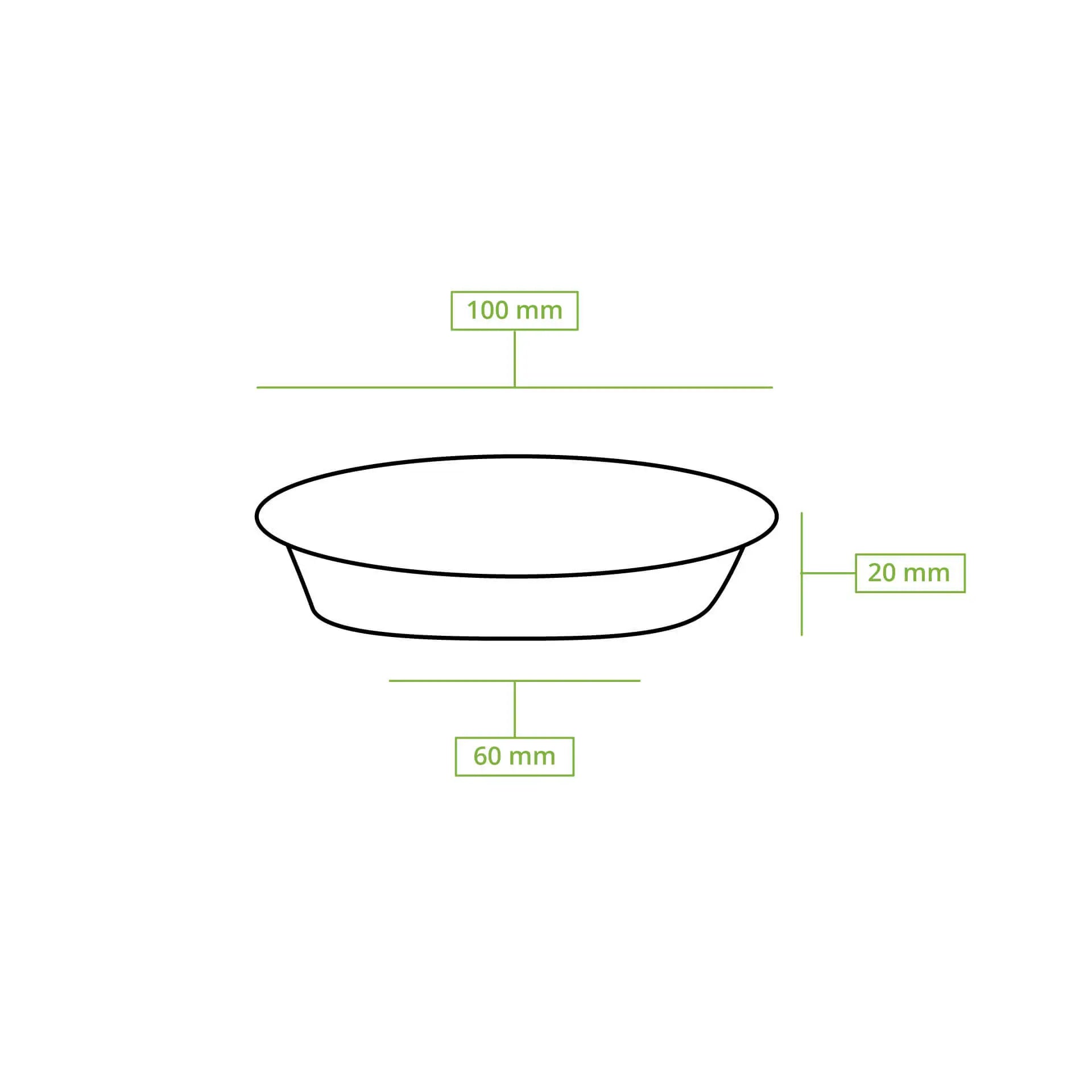 Palm leaf bowls  "Palmware®" 80 ml, round